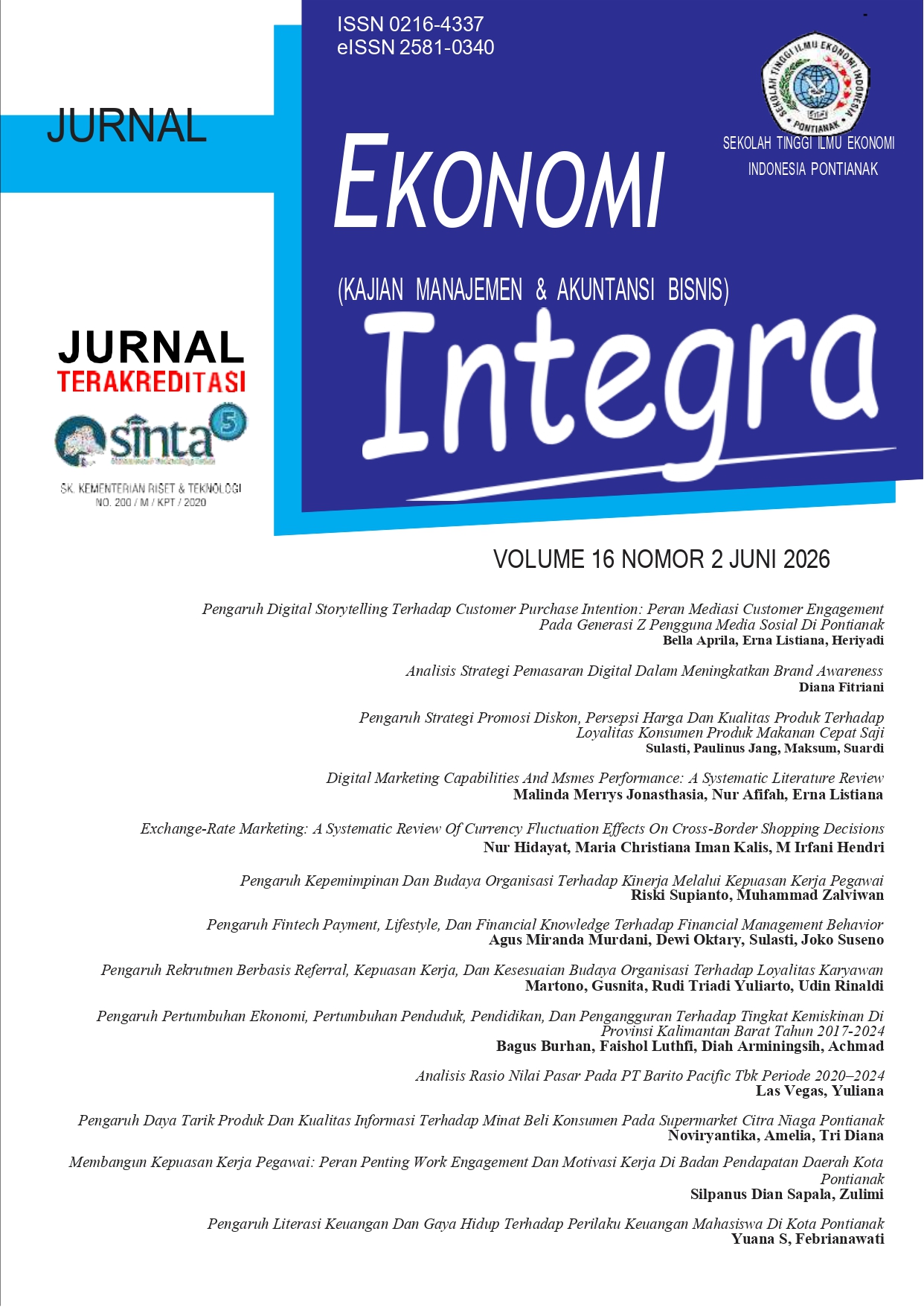 					View Vol. 16 No. 2 (2026): Edisi Bulan Juni 2026
				